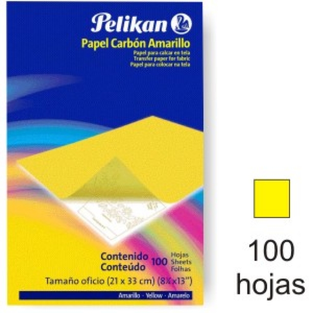 Papel Carbon Calco Pelikan C Amarillo Manual Mercamaterial