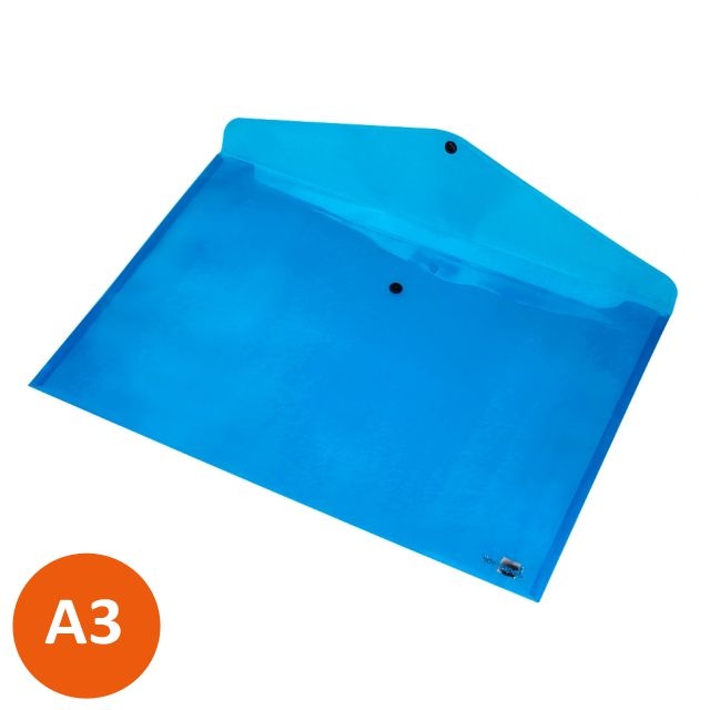 liderpapel ds 30 sobre boton broche a3 azul