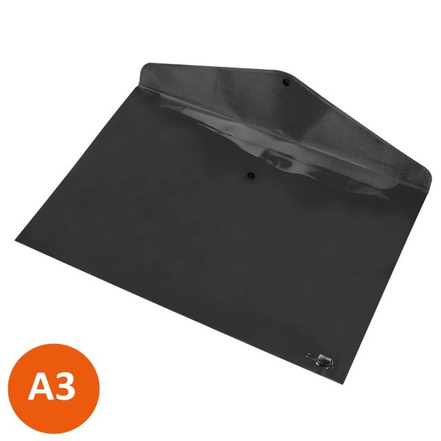 liderpapel ds 68 sobres plastico a3 negro opaco