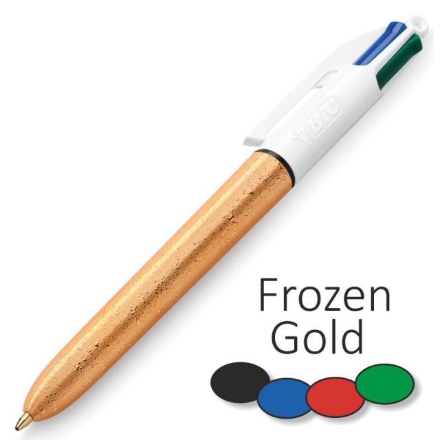 Comprar Bolgrafo Bic 4 colores Frozen, Oro congelado