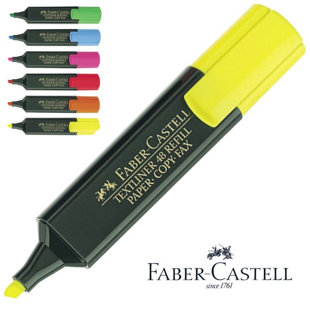 Rotulador fluorescente Faber-Castell Textliner 48