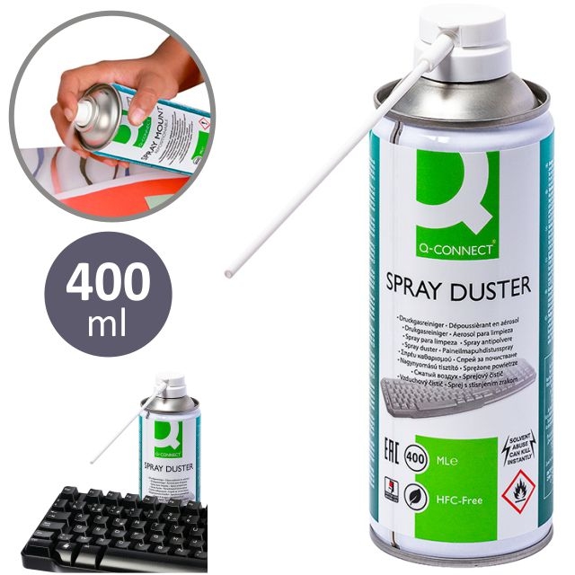 D.RECT - 4X 400 ml Aire comprimido, Spray Limpiador, Compresor de Aire,  para Limpieza de Teclado, Ordenador, cámara, teléfono móvil (800085) :  : Oficina y papelería