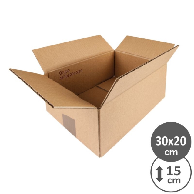 Cajas de embalar para envío pequeñas 20x30 x 15 cms