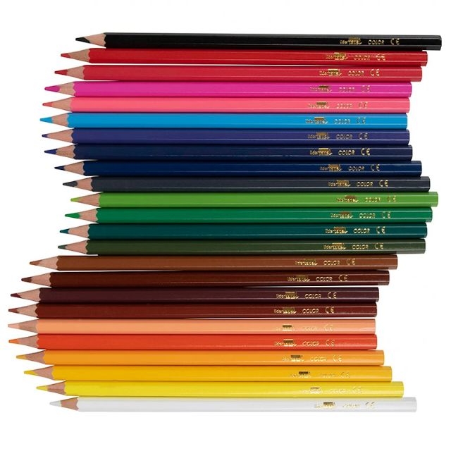 lapices colores madera liderpapel caja 24