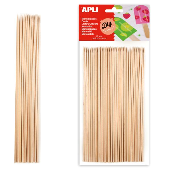 Palillos redondos de madera para pinchos y brochetas – Omipack