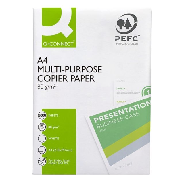 papel din a4 folios q connect muy blancos 80 gr