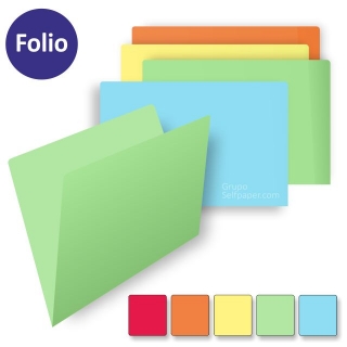 Subcarpetas Folio, cartulina de colores P.50  Self-office SC10