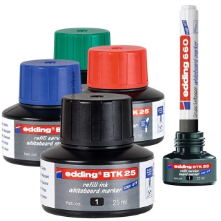 Botella tinta Edding BTK25 rellena rotuladores  BTK25-001