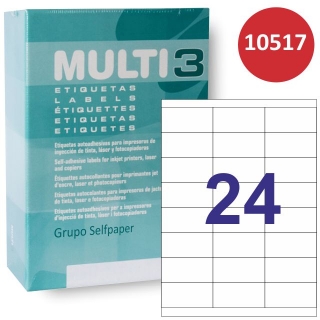 Multi3 10517, Etiquetas impresora 24x