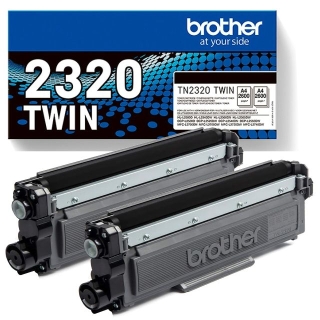 Brother TN2320TWIN, Pack ahorro 2 tners