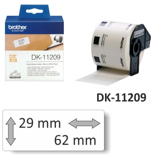 DK-11201 rollo Etiquetas impresora 29x90 400 pegatinas