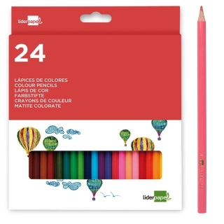 Lapices de colores madera Liderpapel  LC04