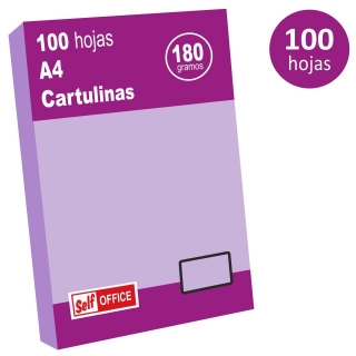 Pack 100 cartulinas Liderpapel A4, folio,  CT09