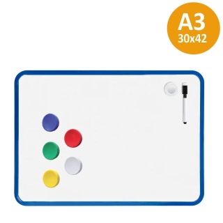 Pizarra magnética blanca 30x42 cms.